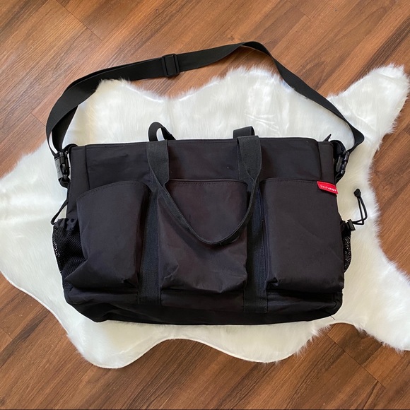 skip hop duo double signature diaper bag